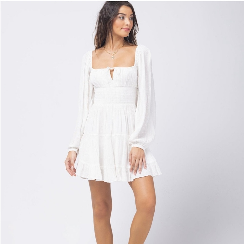 L*Space White Mini Dress